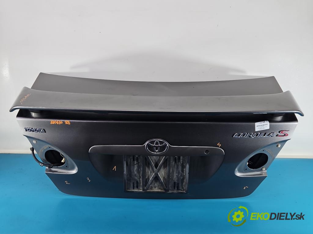 Toyota Corolla E12 2001-2009 1.8 VVTI usa 135 hp manual 99 kW 1794 cm3 4- zadní kufrové dveře  (Zadní kapota (kufr))