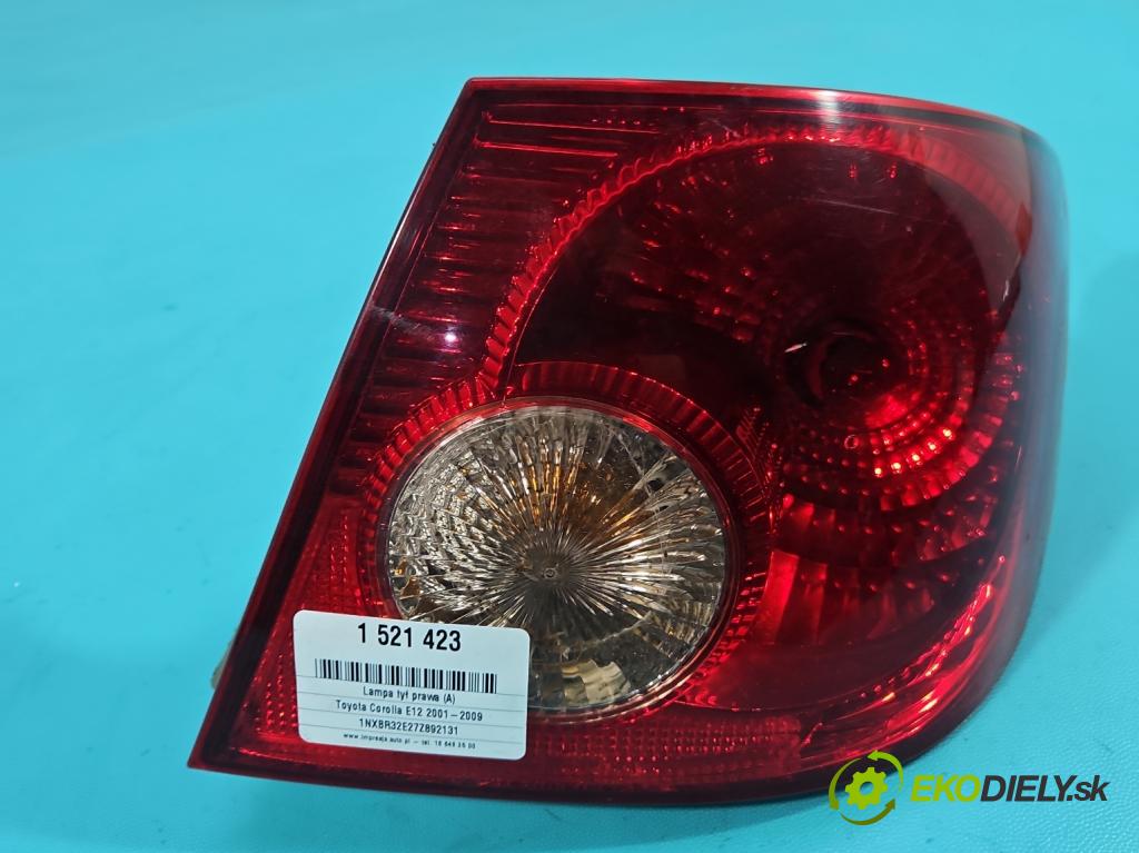 Toyota Corolla E12 2001-2009 1.8 VVTI usa 135 hp manual 99 kW 1794 cm3 4- světlo zadní pravé  (Klika dveří ostatní)