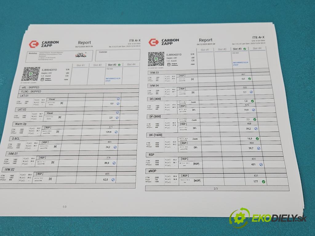 Mercedes E W211 2002-2009 2.2 cdi 136hp automatic 100 kW 2148 cm3 5- vstřikovač EJBR04201D (Vstřikovač paliva)