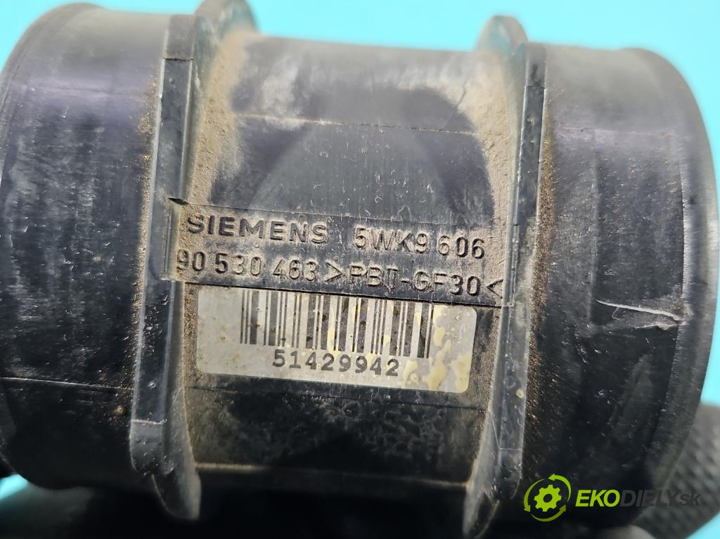 Opel Vectra B 1995-2002 1.8 16V 116 HP manual 85 kW 1800 cm3 4- průtokoměr: 5WK9606 (Váha vzduchu)