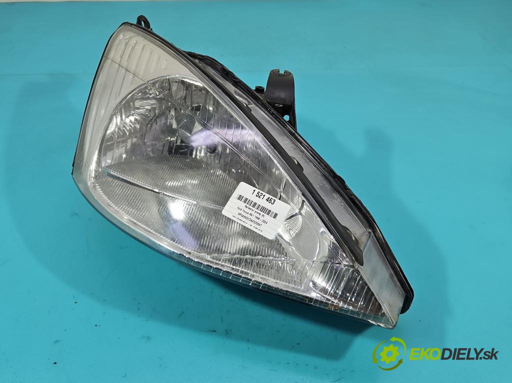 Ford Focus Mk1 1998-2004 1.6 16V 101 HP manual 74 kW 1596 cm3 5- Reflektor: pravý  (Svetlo predné pravé)