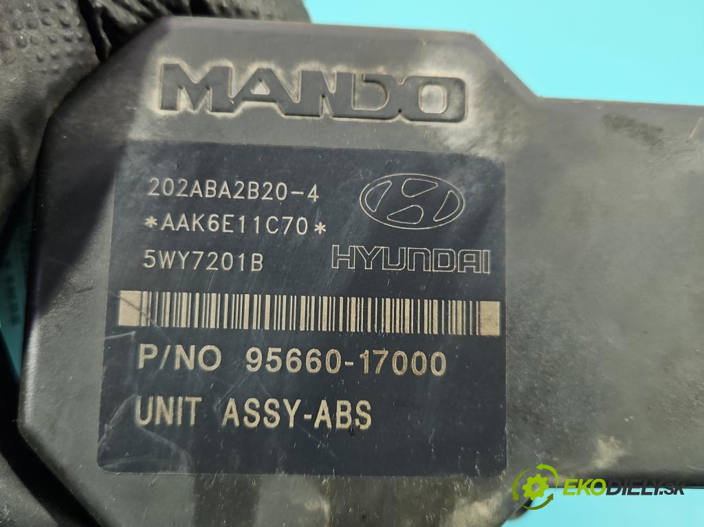 Hyundai Matrix 1.6 16V 103 HP manual 76 kW 1599 cm3 5- čerpadlo abs 95660-17000 (Pumpa ABS)