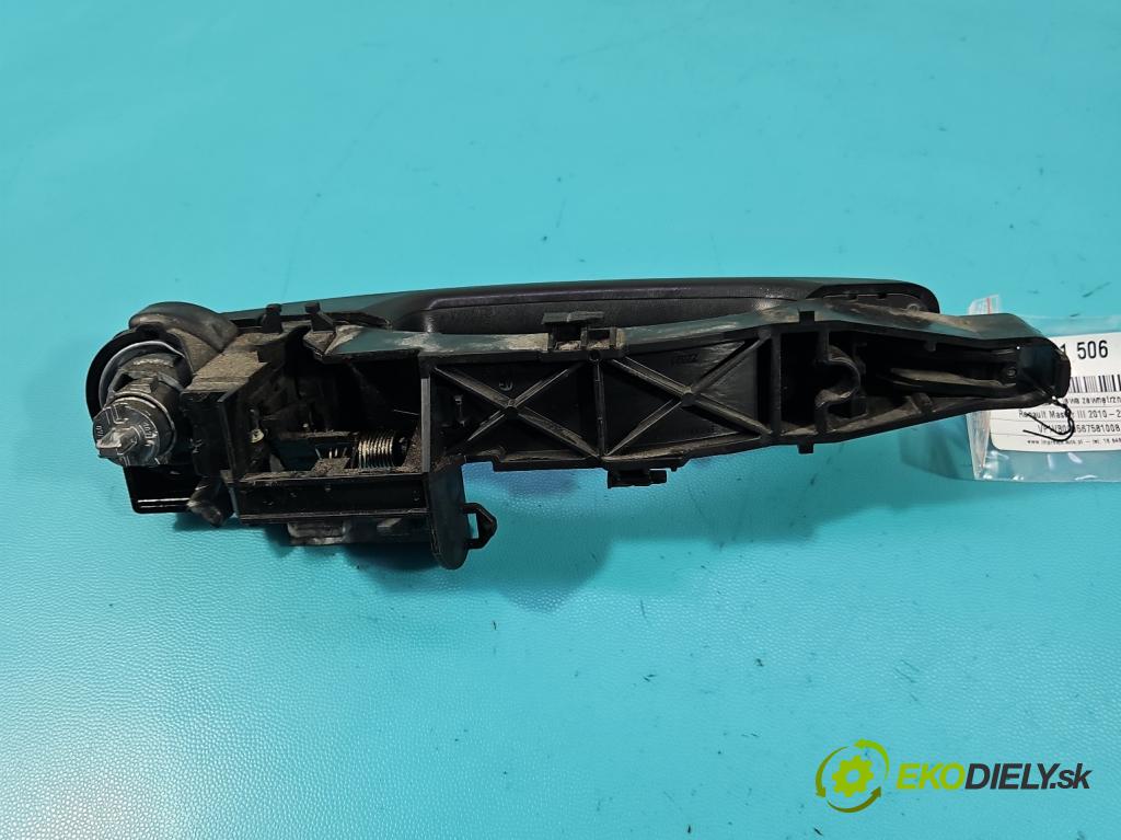 Renault Master III 2010-2024 2.3 DCI 163 HP manual 120 kW 2299 cm3 5- rukoväť predné ľavé mimo: 806078197R (Kľučka dverí vonkajšia predná ľavá)