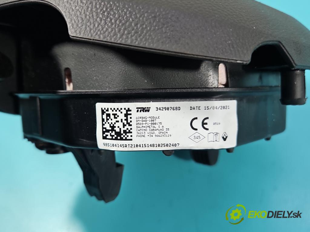 Renault Master III 2010-2024 2.3 DCI 163 HP manual 120 kW 2299 cm3 5- airbag vzduch: Řidiči: 34290768D (Airbag)