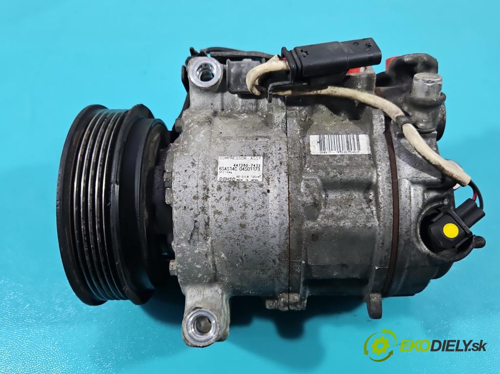 Mercedes A W176 2012-2018 1.5 CDI 109 HP manual 80 kW 1461 cm3 5- Kompresor: klimatizácie 447280-7433 (Kompresor klimatizácie)