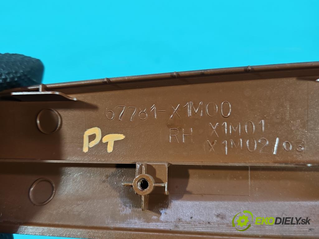 Toyota Land Cruiser J120 2002-2010 3.0 D4D 166 HP automatic 122 kW 2982 cm3 5- lišta ozdobná vnitŕní: 67782-X1M00