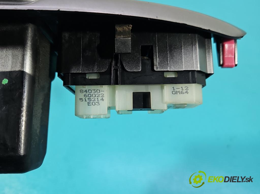 Toyota Land Cruiser J120 2002-2010 3.0 D4D 166 HP automatic 122 kW 2982 cm3 5- prepínač okien spätných zrkadiel 84030-60022