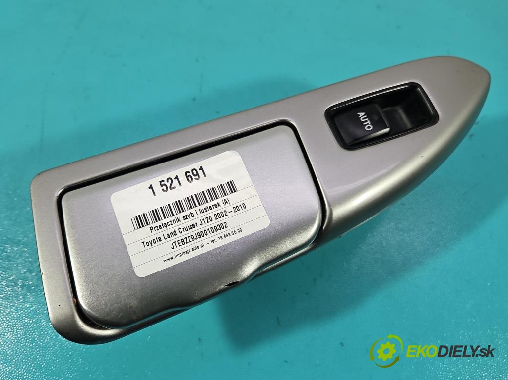 Toyota Land Cruiser J120 2002-2010 3.0 D4D 166 HP automatic 122 kW 2982 cm3 5- prepínač okien spätných zrkadiel 84030-60022