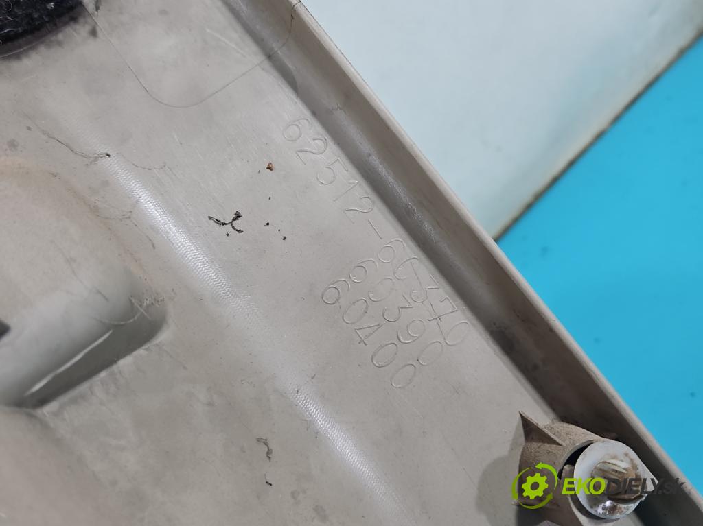 Toyota Land Cruiser J120 2002-2010 3.0 D4D 166 hp automatic 122 kW 2982 cm3 5- Tapacír: kufra: levé 62512-60370