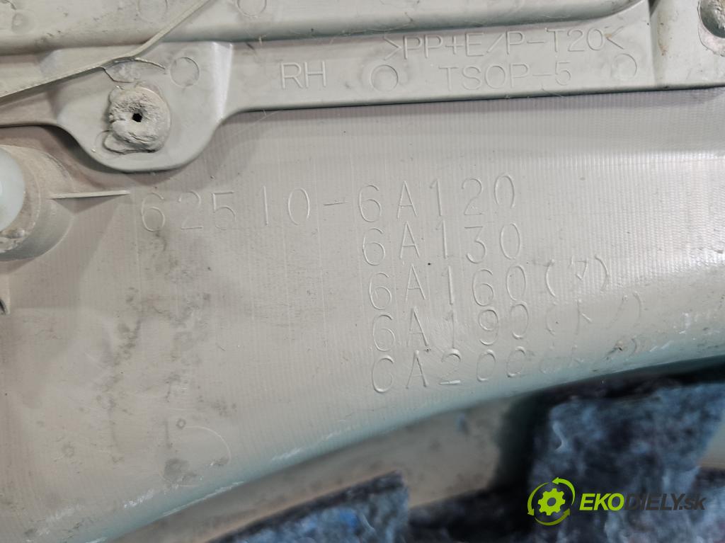 Toyota Land Cruiser J120 2002-2010 3.0 D4D 166 HP automatic 122 kW 2982 cm3 5- Čalounictví: kufra: pravé 62510-6A120