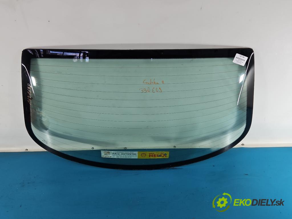 Seat Cordoba II 6L 2002-2008 1.4 16v 75 hp manual 55 kW 1390 cm3 5- sklo zadní  (Zadní sklo)
