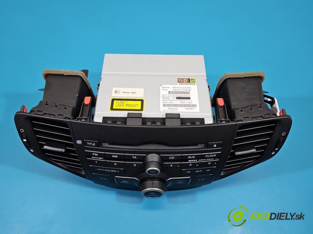 Honda Accord VIII 2008-2015 2.0 156 HP manual 115 kW 1997 cm3 4- Radio originál 39100-TL0-G000