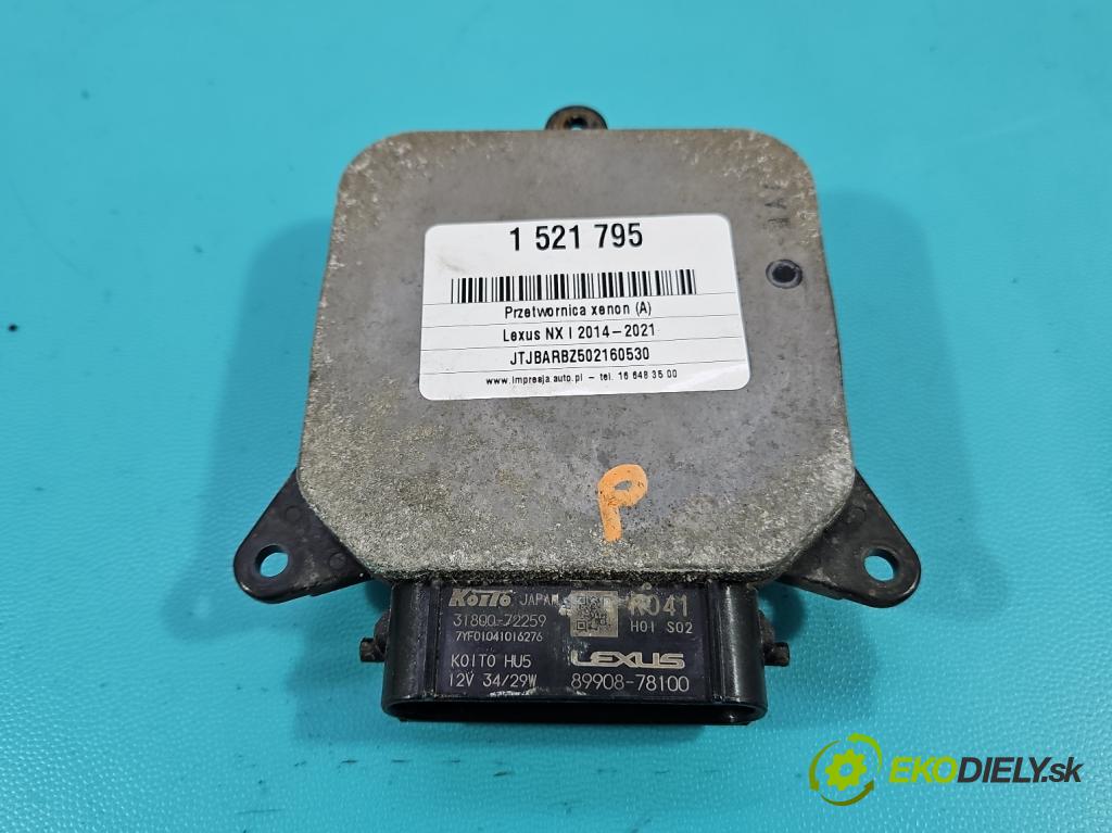 Lexus NX I 2014-2021 2.0 T 238HP automatic 175 kW 1998 cm3 5- střídač: xenon 89908-78100 (Riadiaca jednotka xenónu)