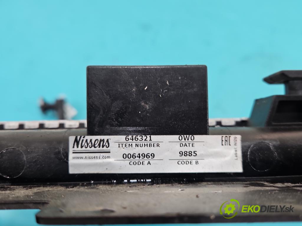 Toyota Corolla E12 2001-2009 1.8 VVTI usa 135 hp manual 99 kW 1794 cm3 4- Chladič vody  (Vodní chladič)