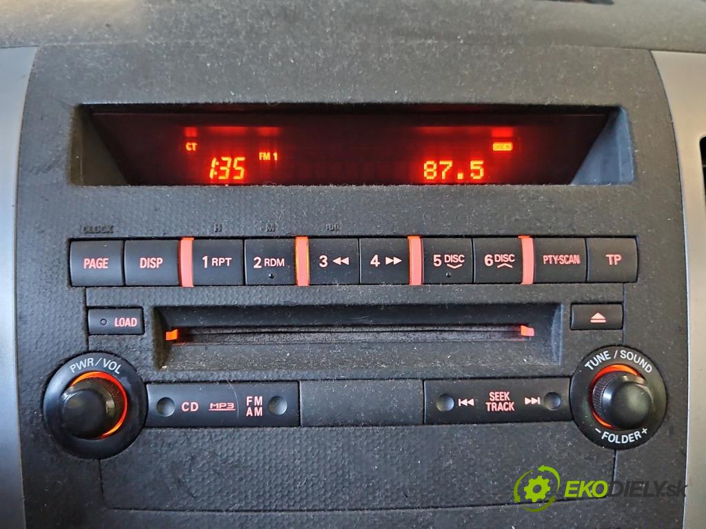 Mitsubishi Outlander II 2006-2013 2.0 DI-D 140 HP manual 103 kW 1968 cm3 5- Radio originál 8701A261