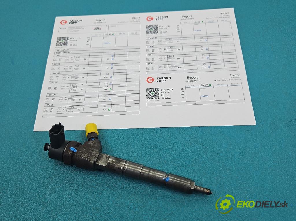 Fiat Croma II 2005-2010 1.9 jtd 150 HP manual 110 kW 1910 cm3 5- vstrek 0445110243 (Vstrekovač paliva)