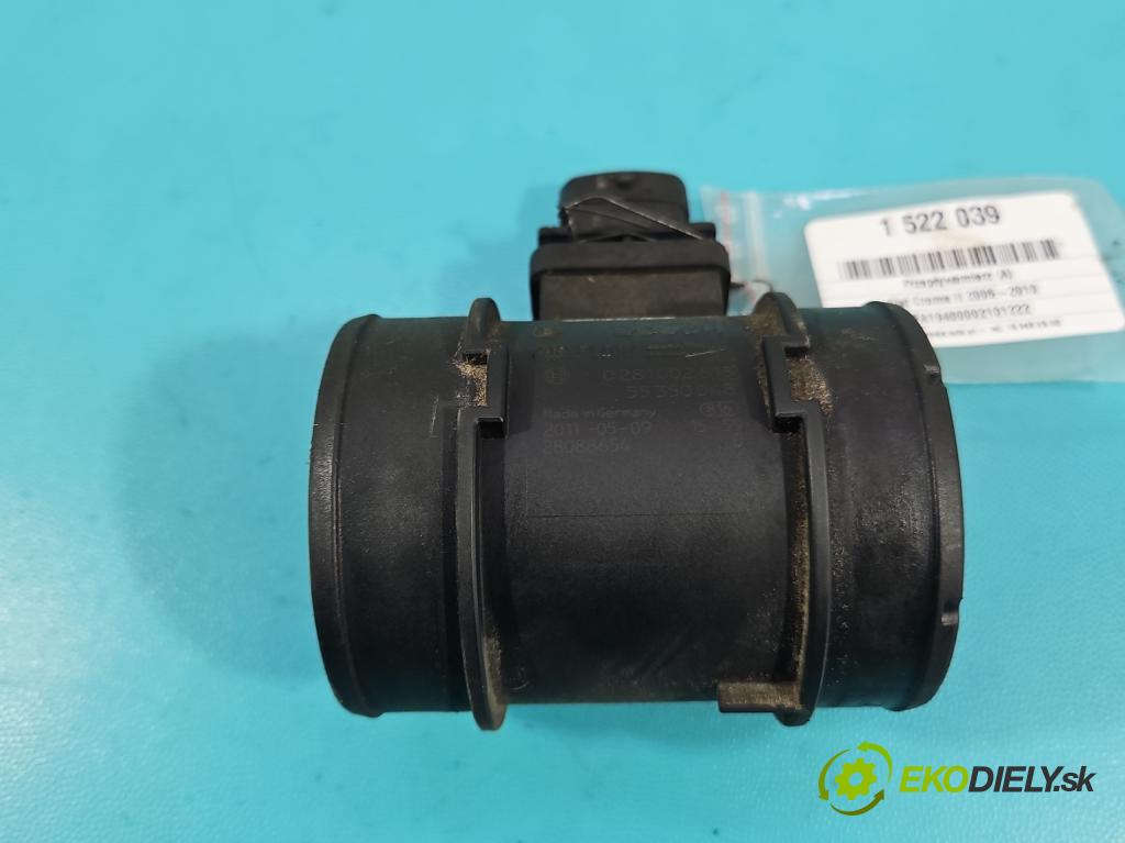 Fiat Croma II 2005-2010 1.9 jtd 150 HP manual 110 kW 1910 cm3 5- průtokoměr: 0281002618 (Váha vzduchu)