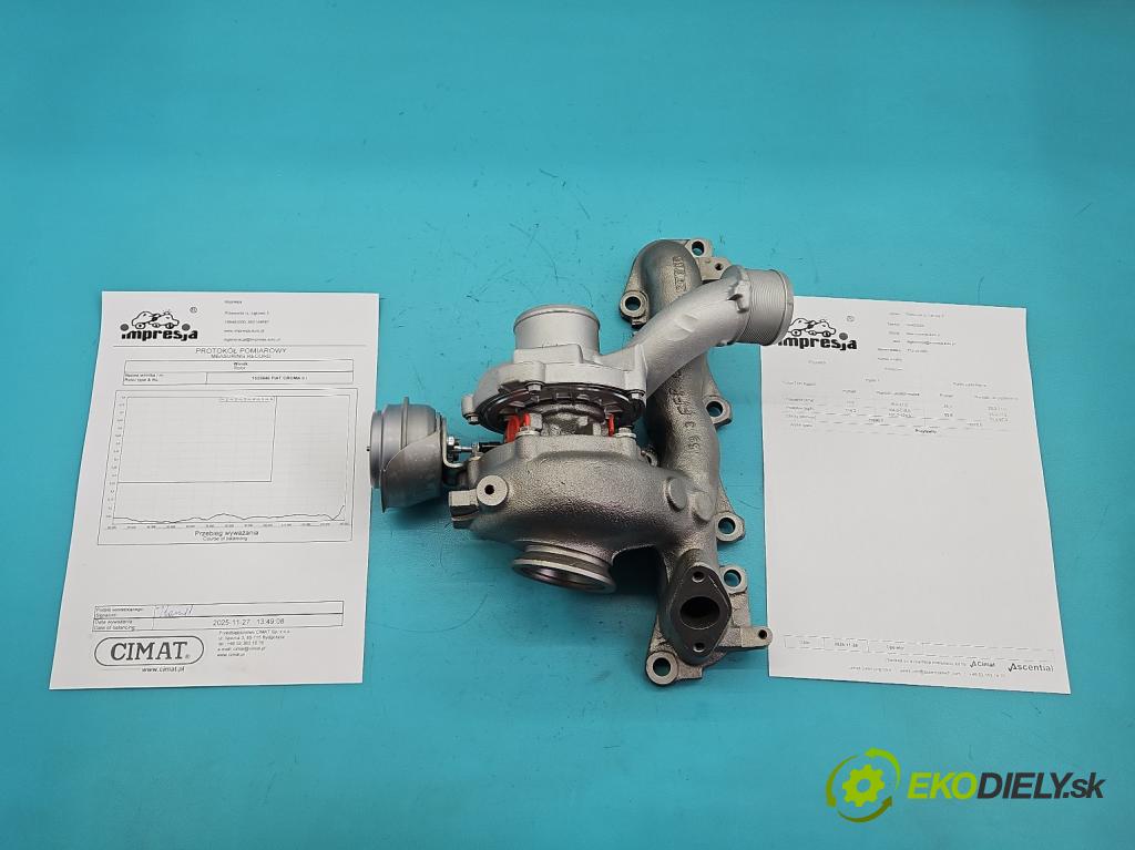 Fiat Croma II 2005-2010 1.9 jtd 150 hp manual 110 kW 1910 cm3 5- Turbodmychadlo repasováno 773720-1