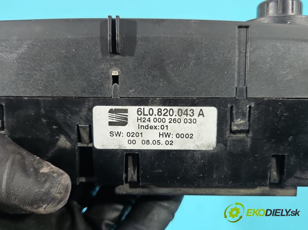 Seat Ibiza III 6L 2002-2008 1.9 TDI 101 HP manual 74 kW 1896 cm3 3- panel kúrenia 6L0820043A