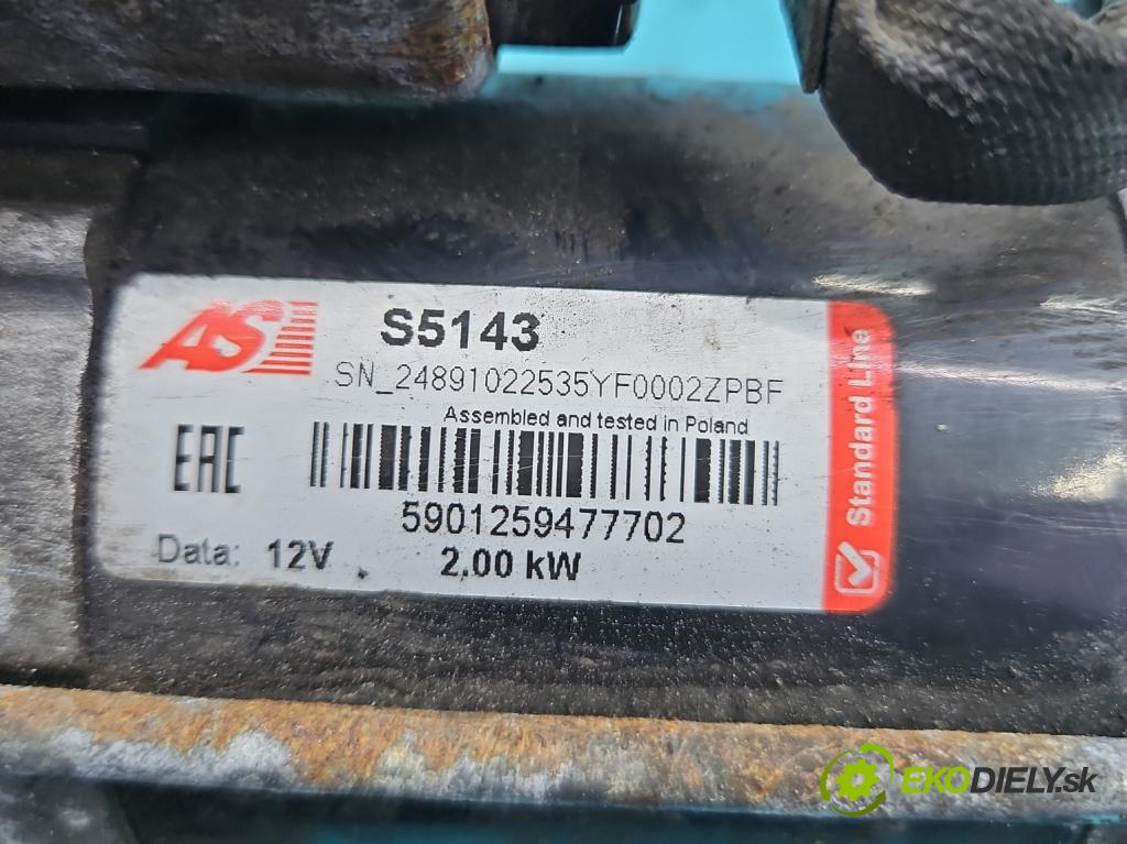 Mitsubishi Outlander II 2006-2013 2.0 DI-D 140 HP manual 103 kW 1968 cm3 5- štartér M001T93571 (Štartér)