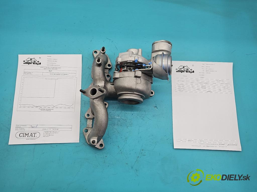 Mitsubishi Outlander II 2006-2013 2.0 DI-D 140 hp manual 103 kW 1968 cm3 5- Turbodmychadlo repasováno 756062-2