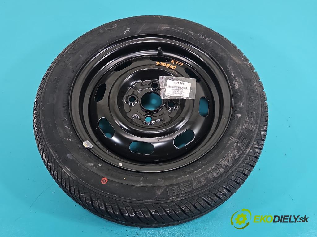 Kia Rio I 1999-2005 1.3 16V 82 HP manual 60 kW 1343 cm3 5- koleso rezervne 14
