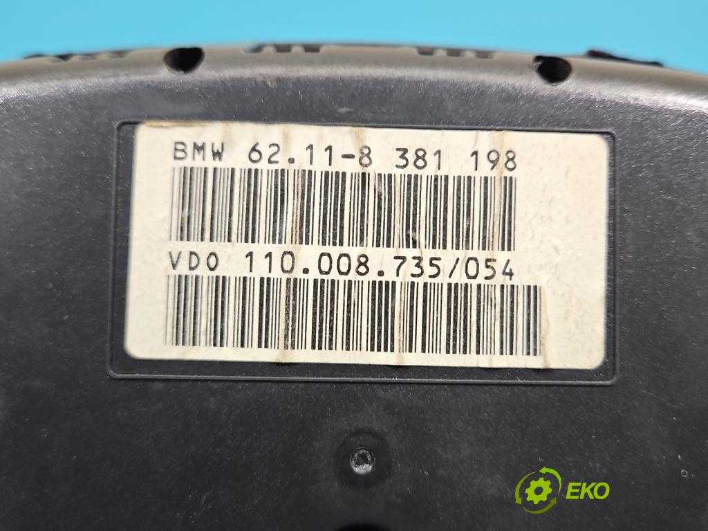 Bmw 5 E39 1996-2003 3.0d 193 HP manual 142 kW 2926 cm3 4- prístrojovka/ budíky 8381198 (Prístrojová doska)