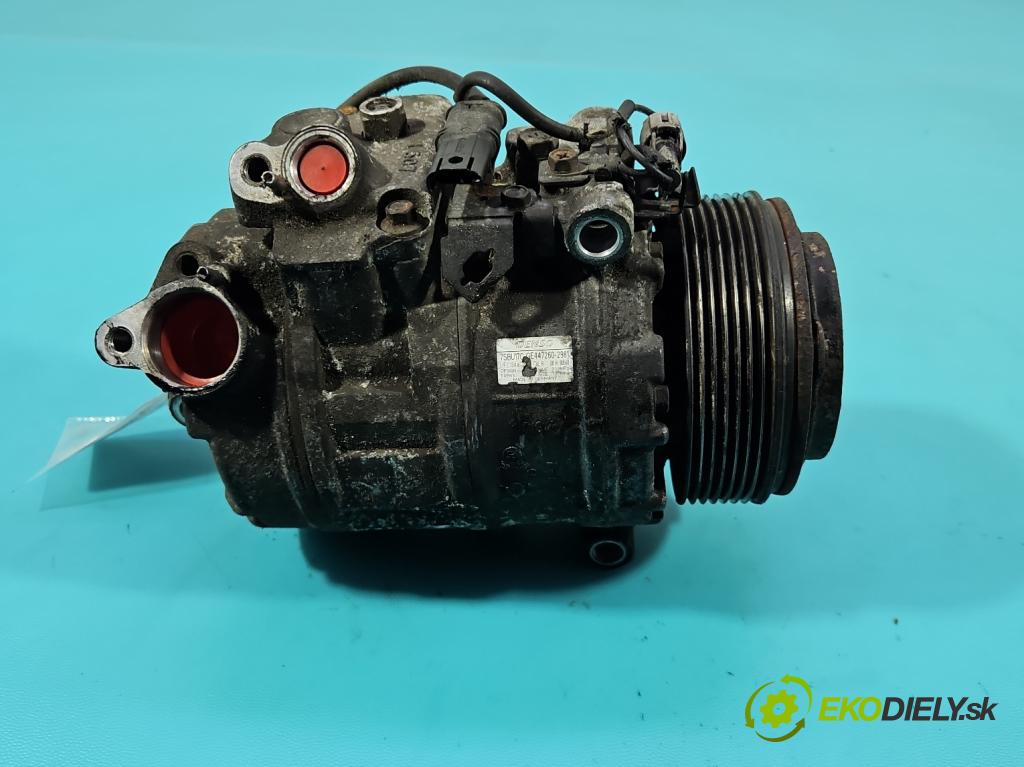 Bmw 7 F01 2008-2015 3.0d 245KM automatic 180 kW 2993 cm3 4- Kompresor: klimatizácie 447260-2981 (Kompresor klimatizácie)
