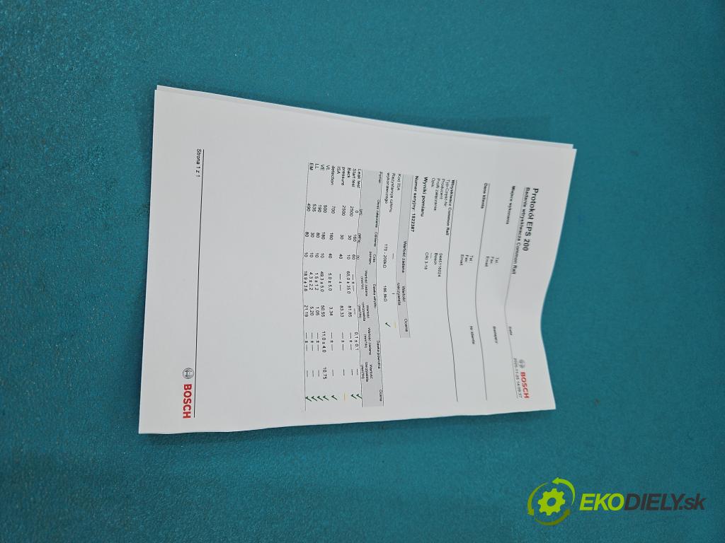 Bmw 7 F01 2008-2015 3.0d 245KM automatic 180 kW 2993 cm3 4- vstrek 0445116024 (Vstrekovač paliva)