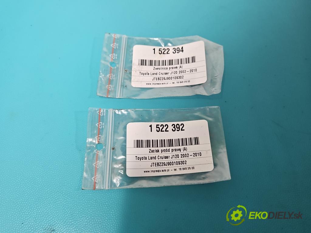 Toyota Land Cruiser J120 2002-2010 3.0 D4D 166 HP automatic 122 kW 2982 cm3 5- náboj pravé  (Náboj kolesa)