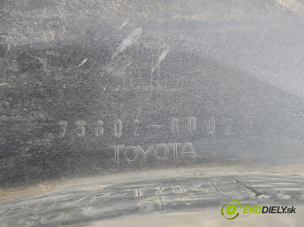 Toyota Land Cruiser J120 2002-2010 3.0 D4D 166 HP automatic 122 kW 2982 cm3 5- lišta blatník predné ľavé 75602-60020