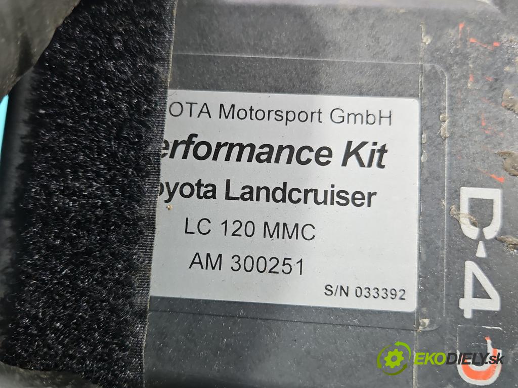 Toyota Land Cruiser J120 2002-2010 3.0 D4D 166 HP automatic 122 kW 2982 cm3 5- riadiaca jednotka ostatné LC120MMC