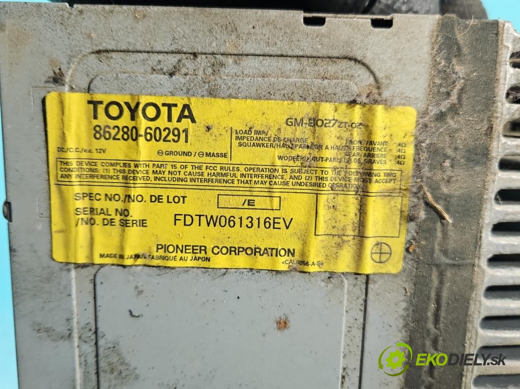 Toyota Land Cruiser J120 2002-2010 3.0 D4D 166 hp automatic 122 kW 2982 cm3 5- Zesilovač: 86280-60291 (Zesilovač)