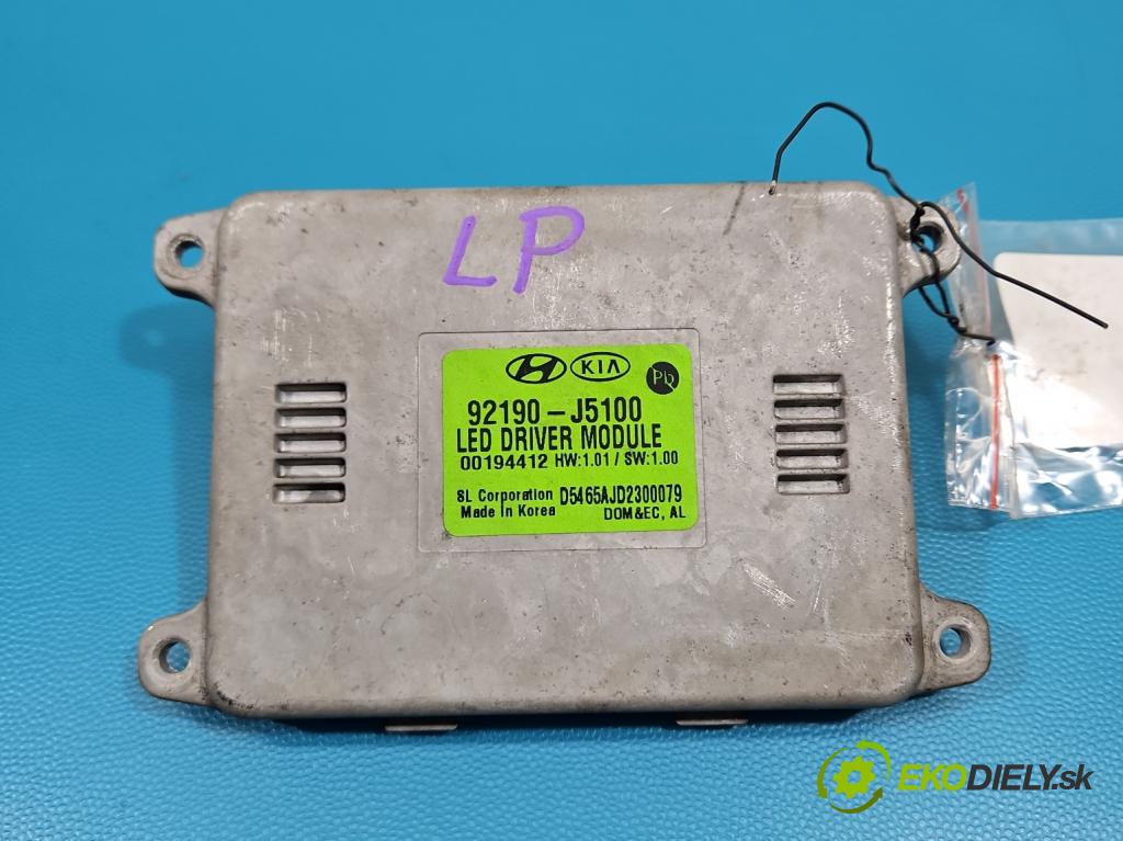 Kia Stinger 2017-2023 2.0 T-GDI: 256KM automatic 188 kW 1998 cm3 5- střídač: xenon 92190-J5100 (Riadiaca jednotka xenónu)
