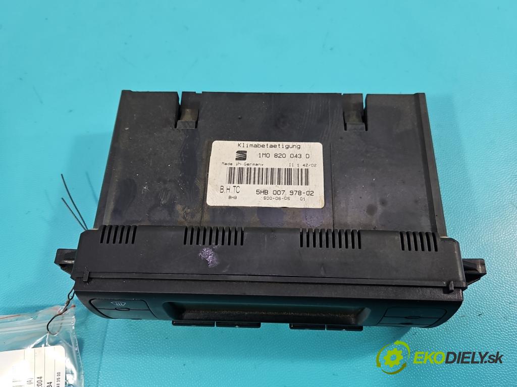 Seat Toledo II 1998-2004 1.9 tdi 110 HP manual 81 kW 1896 cm3 4- panel kúrenia 1M0820043D