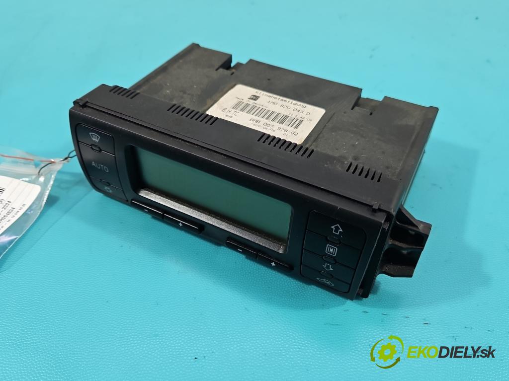 Seat Toledo II 1998-2004 1.9 tdi 110 HP manual 81 kW 1896 cm3 4- panel kúrenia 1M0820043D