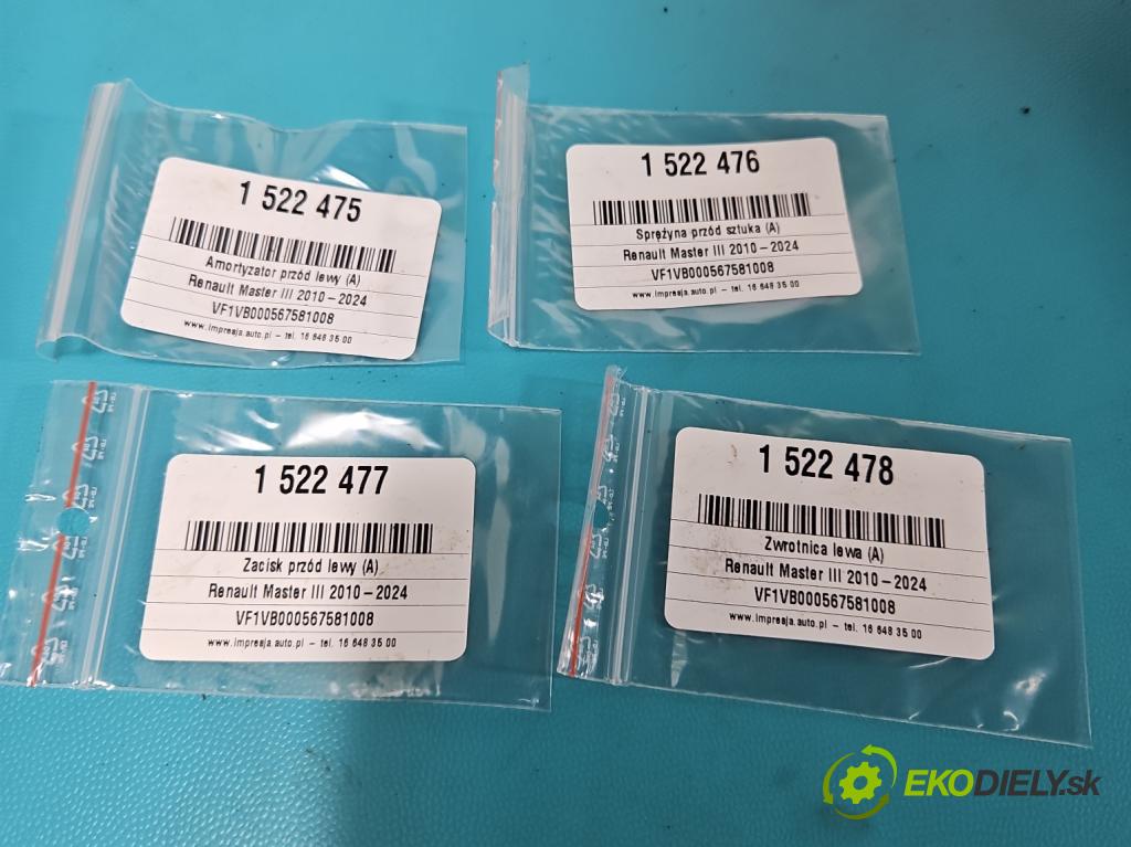 Renault Master III 2010-2024 2.3 DCI 163 hp manual 120 kW 2299 cm3 5- náboj levé  (Náboj kola)