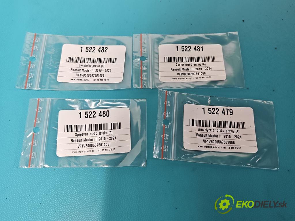 Renault Master III 2010-2024 2.3 DCI 163 hp manual 120 kW 2299 cm3 5- náboj pravé  (Náboj kola)