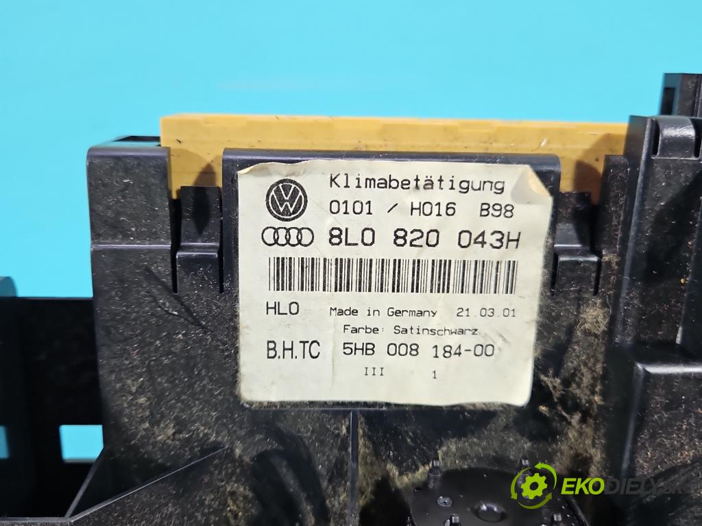 Audi A3 8L 1996-2003 1.6 SR 102 HP manual 75 kW 1595 cm3 3- panel kúrenia 8L0820043H