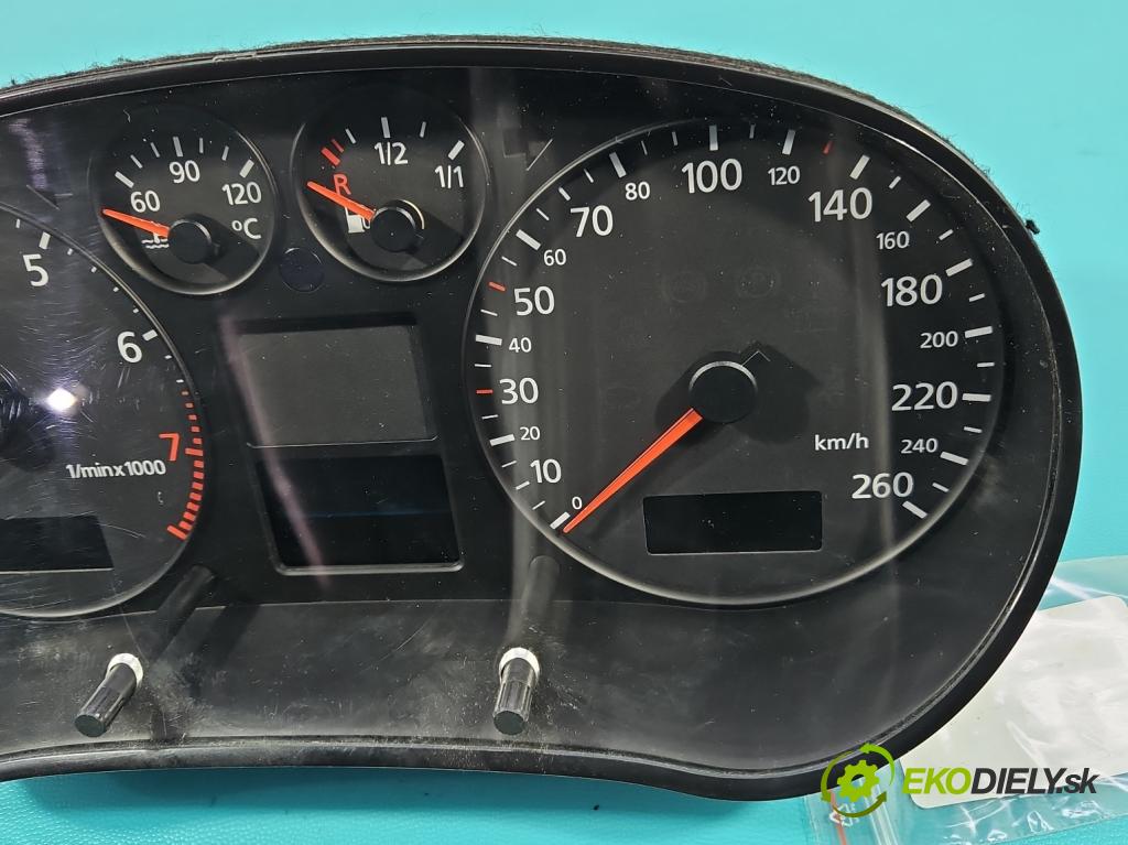 Audi A3 8L 1996-2003 1.6 SR 102 HP manual 75 kW 1595 cm3 3- prístrojovka/ budíky 8L0920900F (Prístrojová doska)