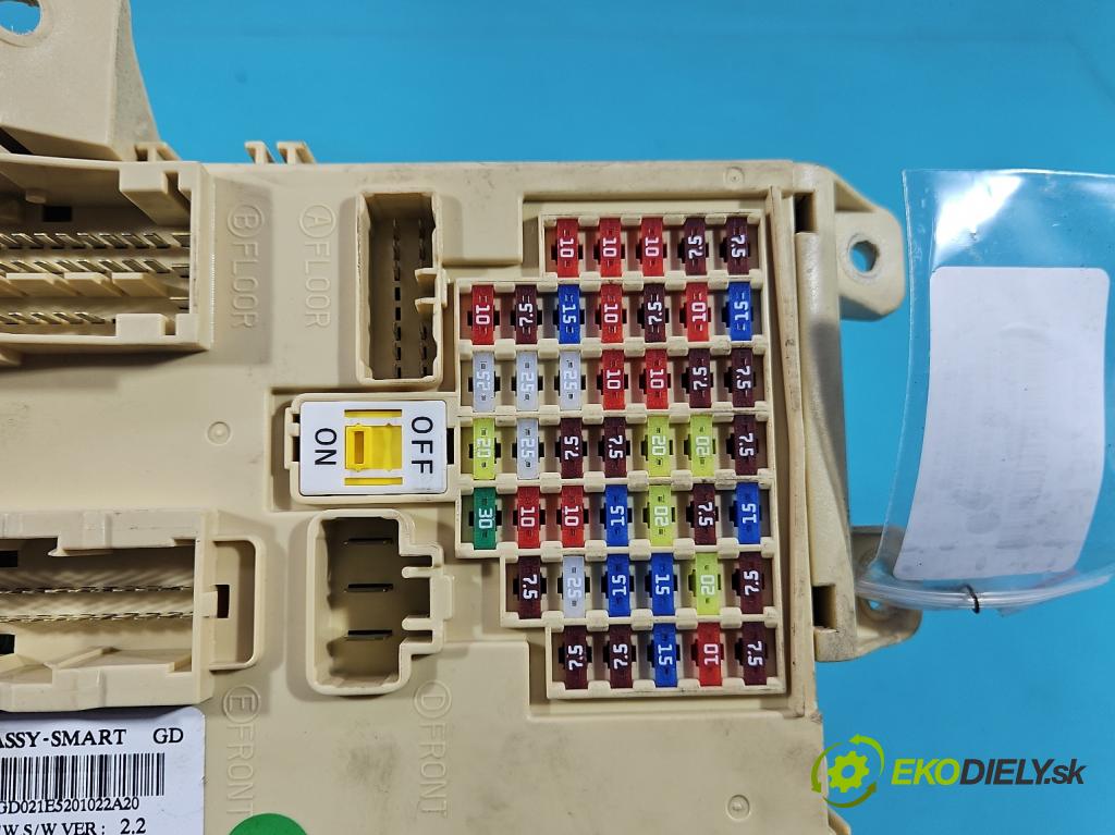 Hyundai I30 II 2012-2016 1.4 16v 100 HP manual 73.2 kW 1396 cm3 5- skrinka poistka 91950-A6021 (Poistková skrinka)