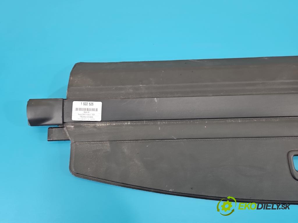 Skoda Fabia III 2014- 2021 1.2 TSI 110 hp manual 81 kW 1197 cm3 5- roleta 6V9867871B (Roleta zavazadlového prostoru)