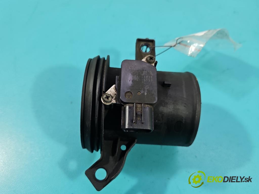 Toyota Auris I 2006-2013 1.6 VVTI 124hp manual 91 kW 1598 cm3 5- průtokoměr: 22204-31020 (Váha vzduchu)