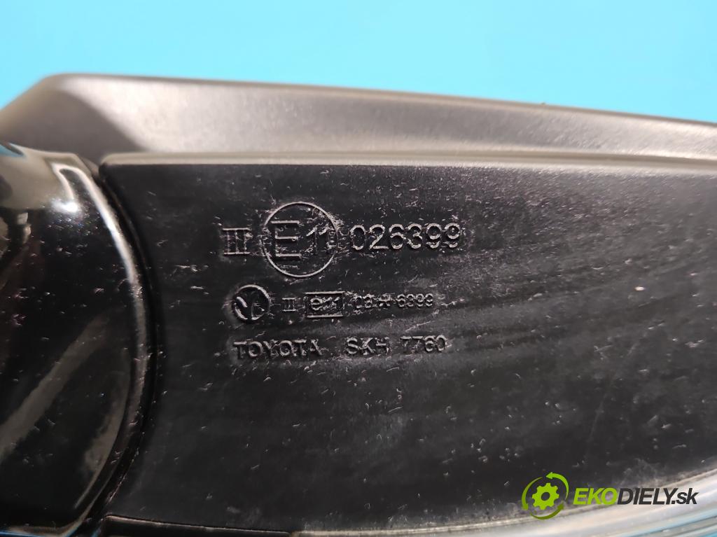 Toyota Avensis III T27 2009-2018 2.0 D4D 126 HP manual 93 kW 1998 cm3 4- zrkadlo pravé  (Kľučka dverí ostatné)