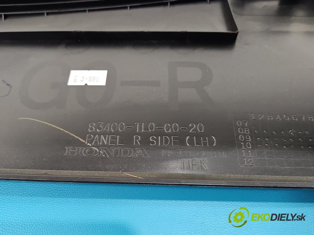 Honda Accord VIII 2008-2015 2.0 156 HP manual 115 kW 1997 cm3 4- operadlo 83400-TL0-G0-20 (Lakťová opierka)