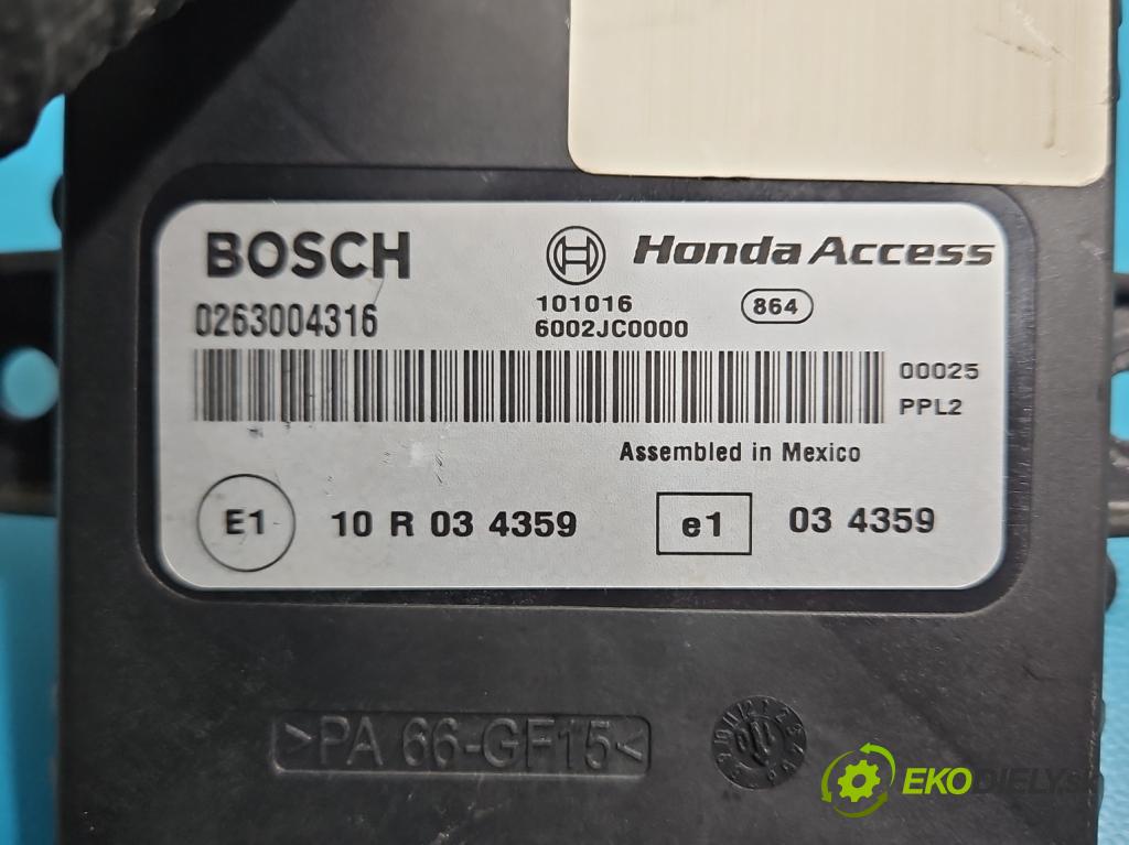 Honda Accord VIII 2008-2015 2.0 156 HP manual 115 kW 1997 cm3 4- riadiaca jednotka parkovaní: 0263004316