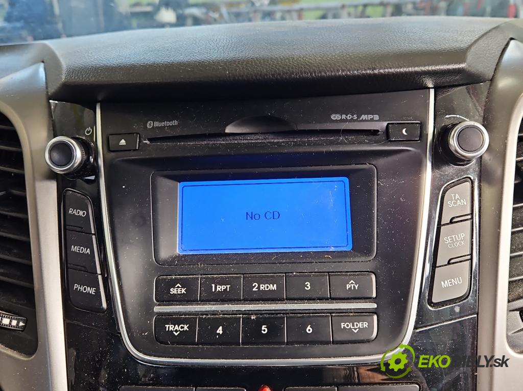 Hyundai I30 II 2012-2016 1.6 crdi 110 HP manual 81 kW 1582 cm3 5- Radio originál 96170-A6210GU