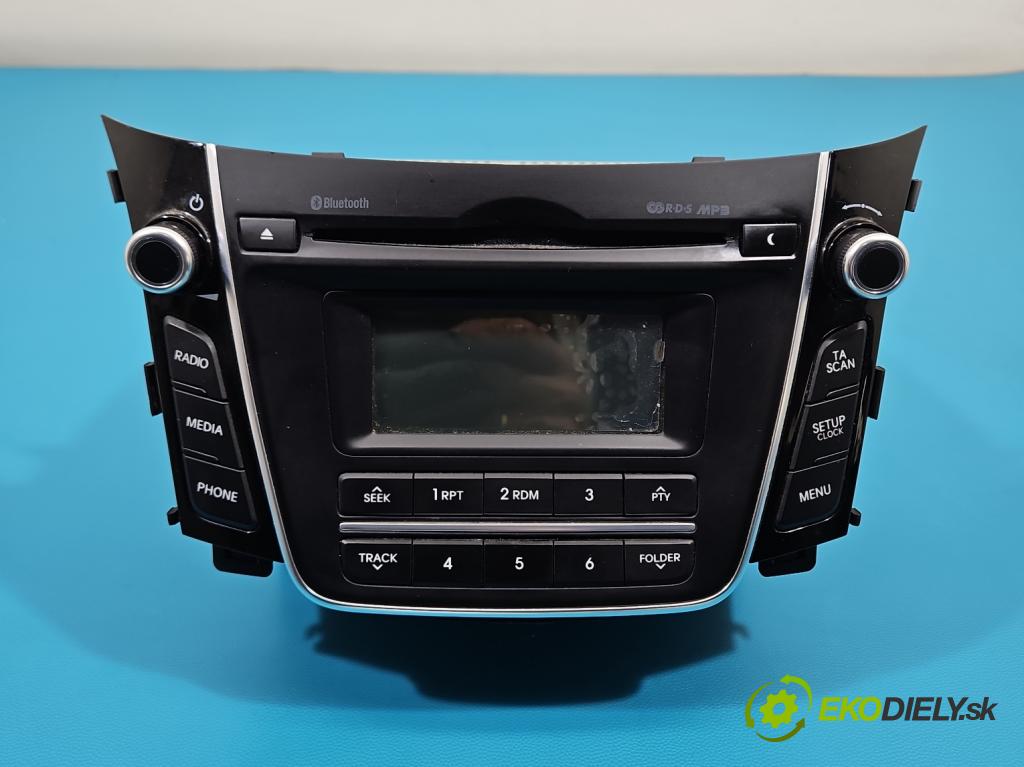 Hyundai I30 II 2012-2016 1.6 crdi 110 HP manual 81 kW 1582 cm3 5- Radio originál 96170-A6210GU