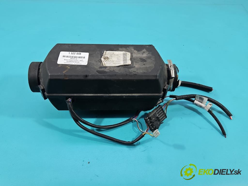 Renault Master III 2010-2024 2.3 DCI 163 hp manual 120 kW 2299 cm3 5- Webasto 55610029608 (Webasto (nezávislé topení))