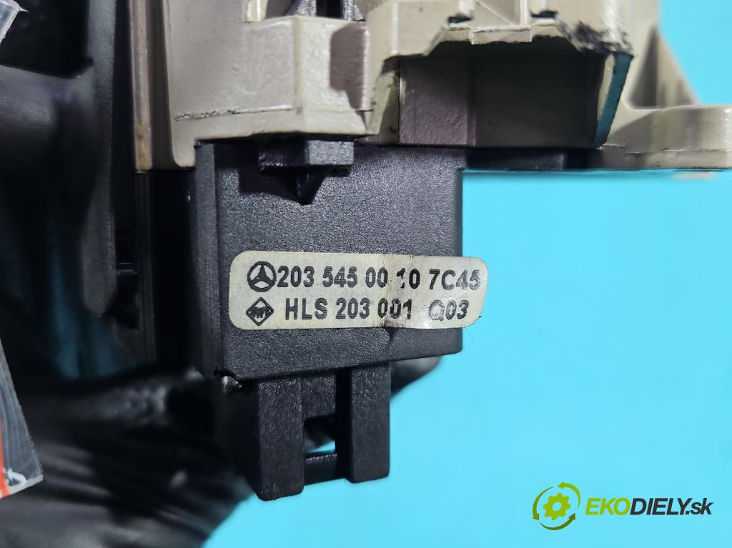 Mercedes C W203 2000-2007 2.0 kompressor 163 HP automatic 120 kW 1998 cm3 5- prepínač komplex: 2035450010 (Prepínacie páčky pod volantom)